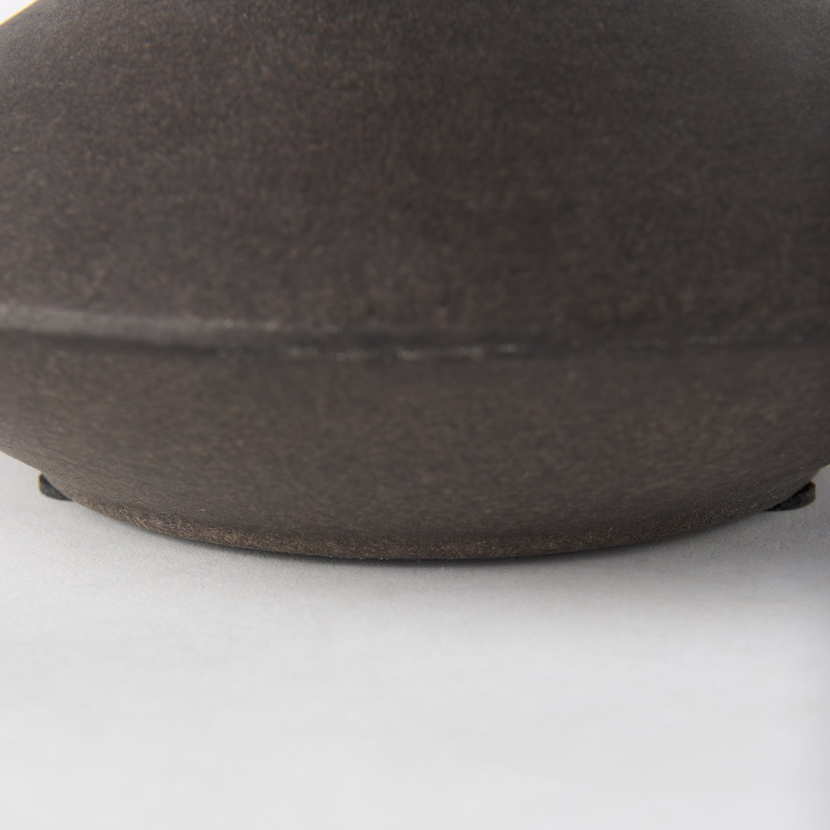 Rylee 6.9H Dark Brown Ceramic Vase, by Mercana, 7.87" length x 7.87" width x 6.89" height View 7