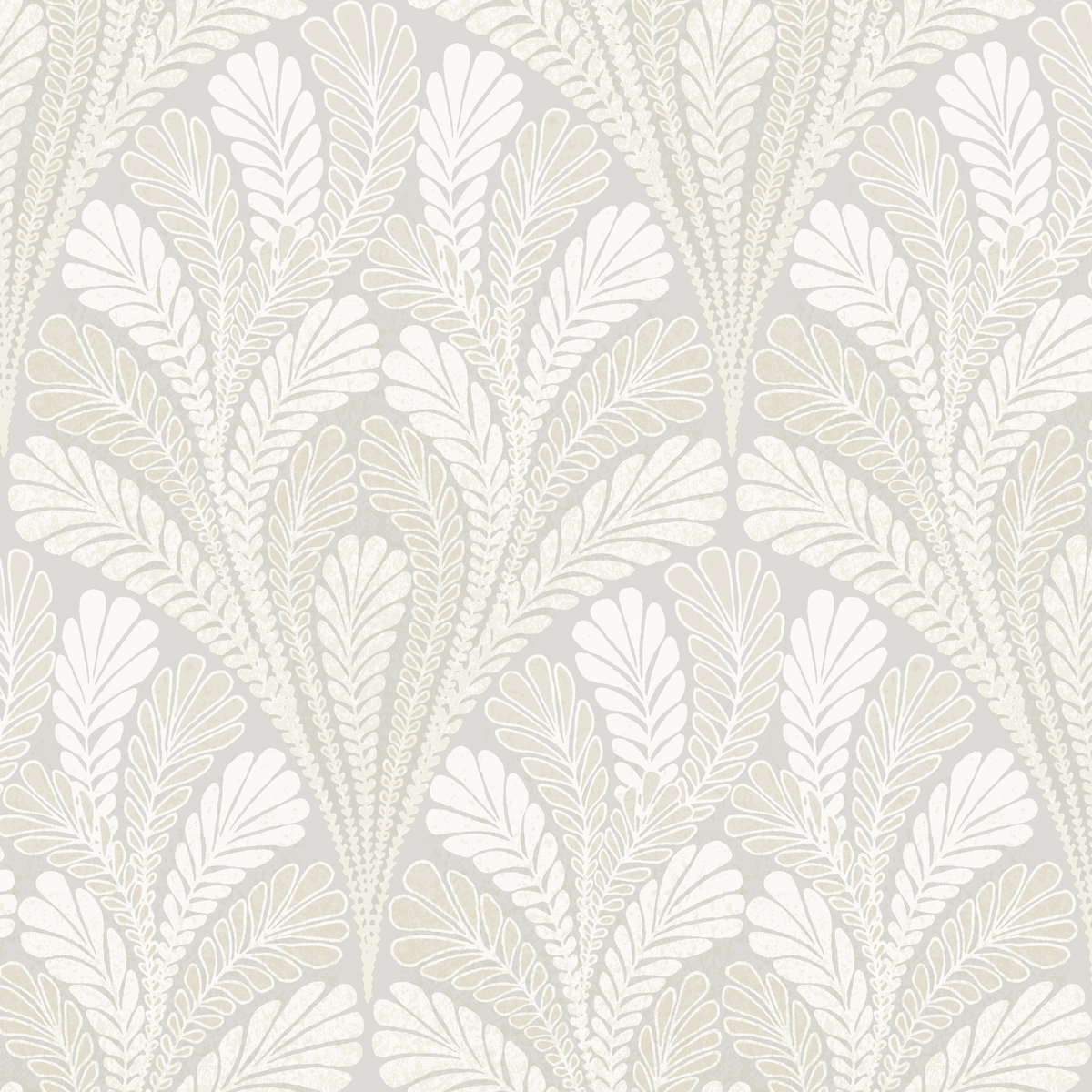 Shell Damask Grey Wallpaper, by York Wall, 33' length x 1'8.5" width x 0.02" depth