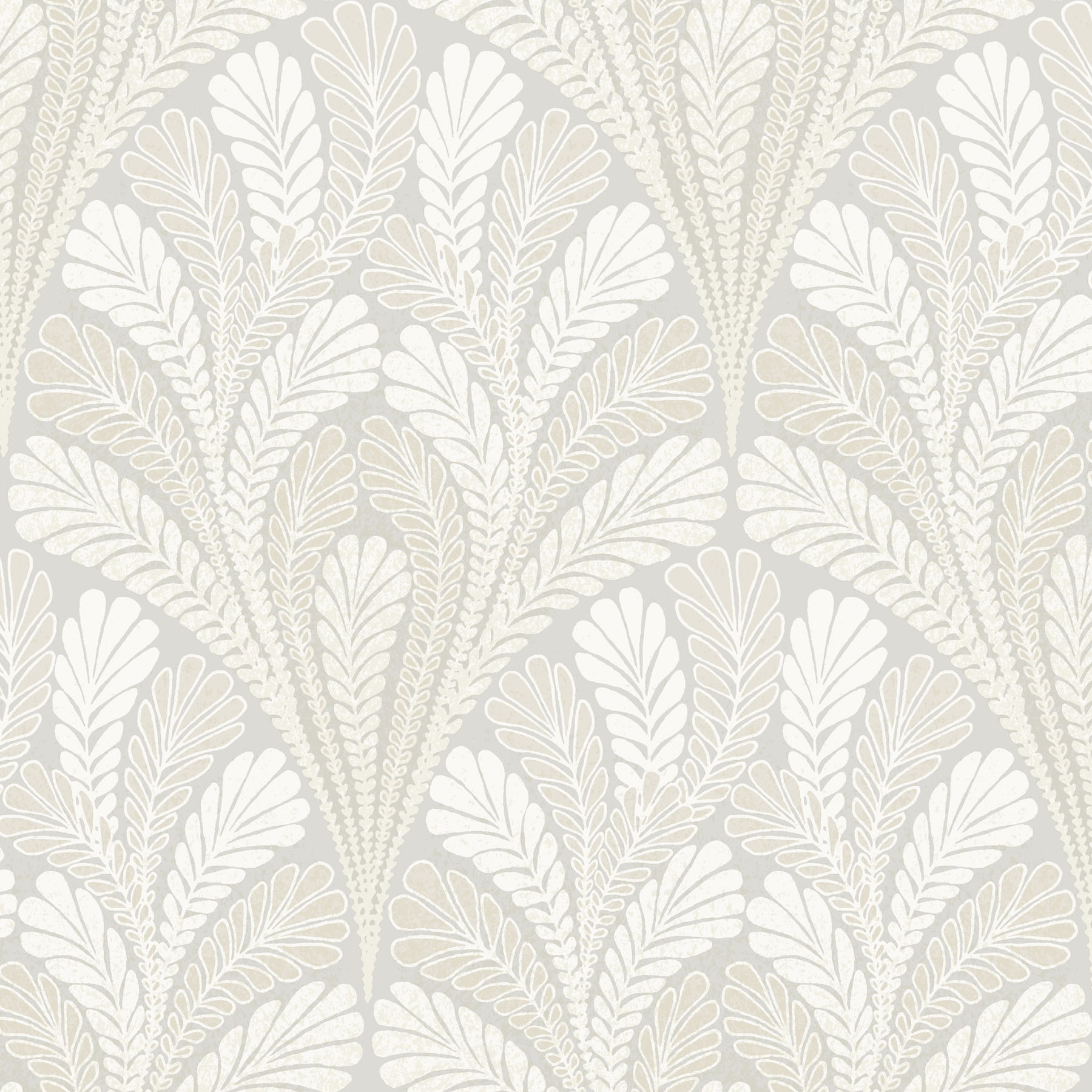 Shell Damask Grey Wallpaper large image 