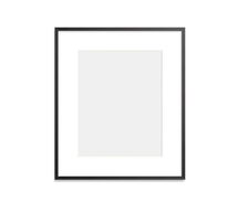 Online Designer Home/Small Office Metal Gallery Frame, 3" Mat, 11x14 - Matte Black