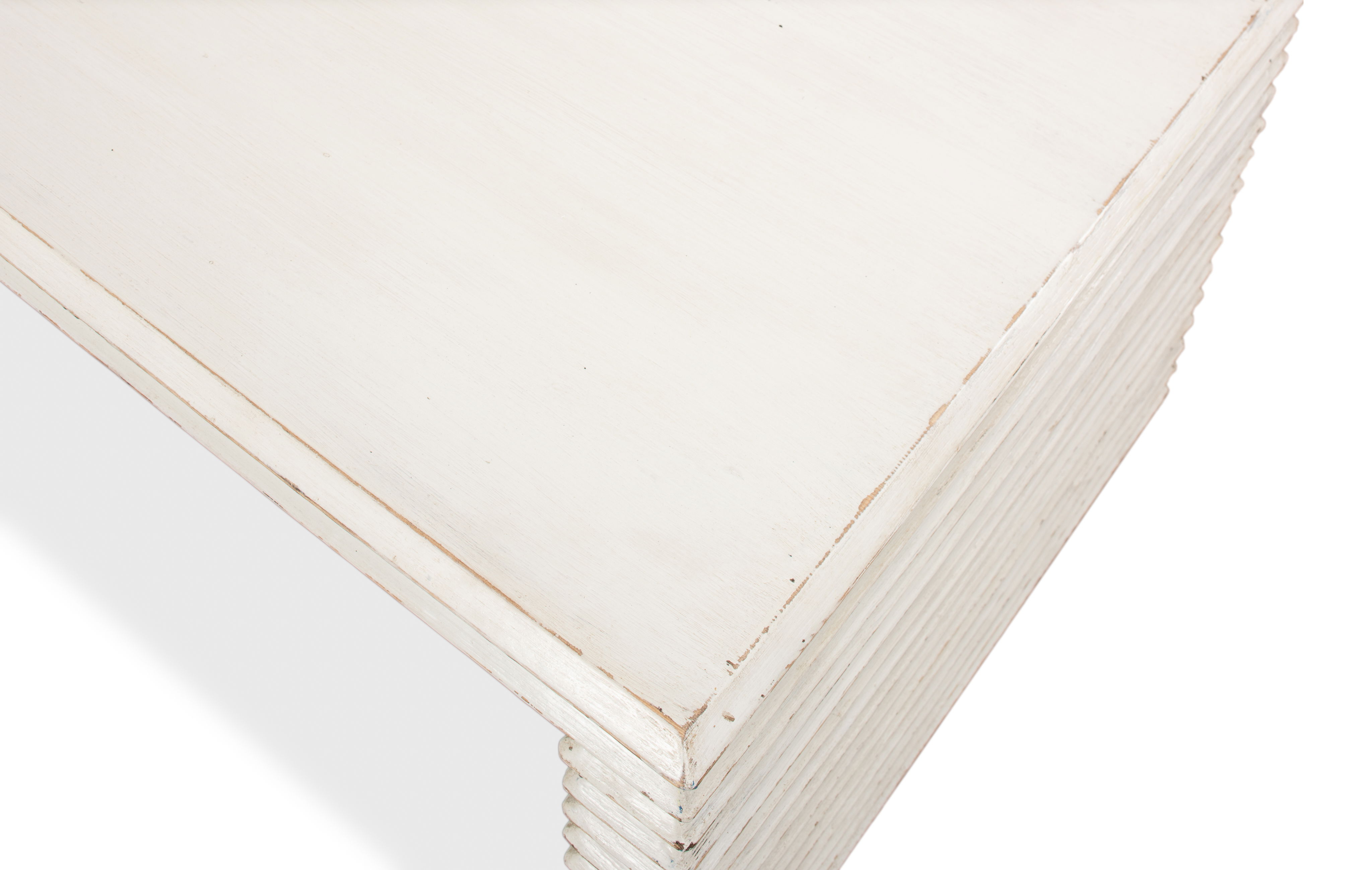 Stacked Cocktail Table, Antique White large image 