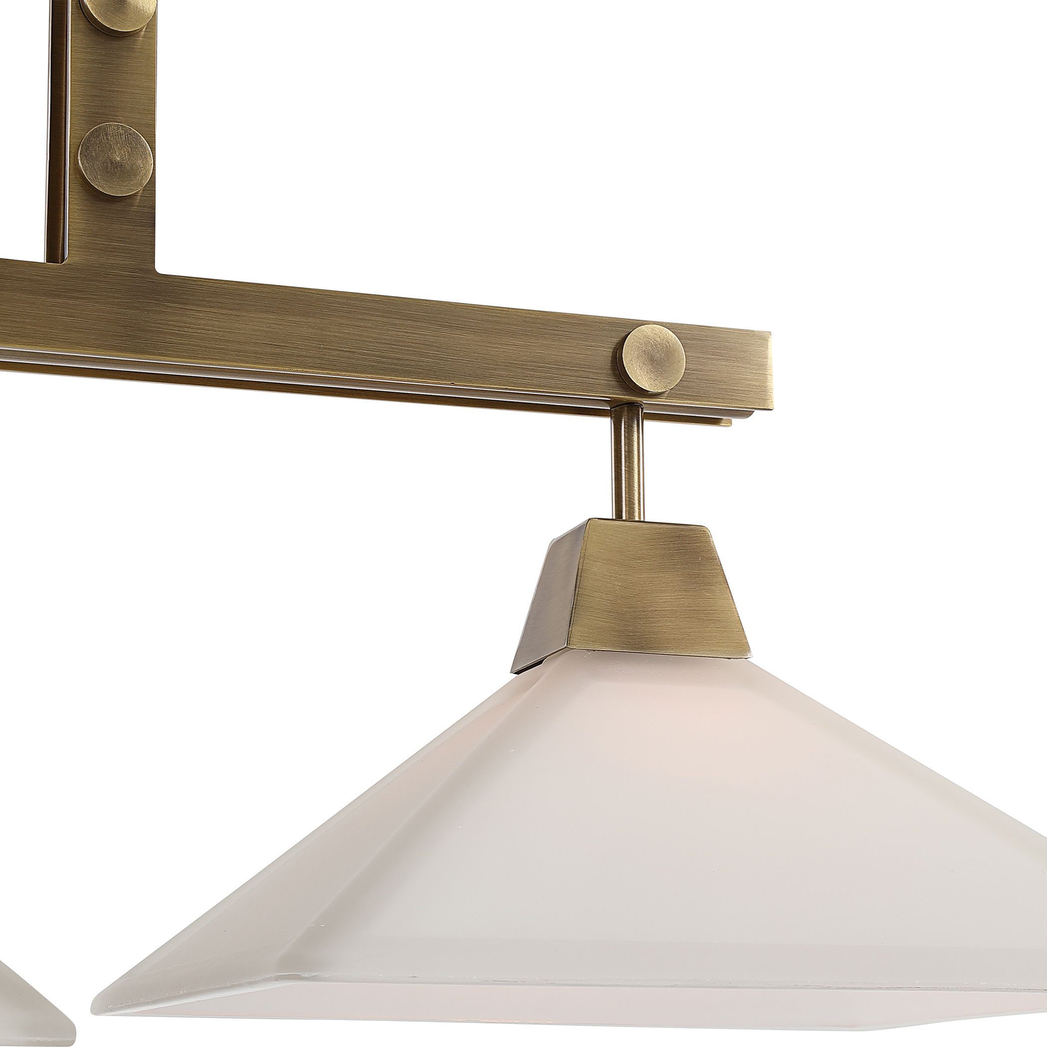 Brookdale Industrial 3 Light Linear Chandelier large image 