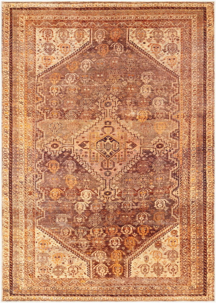 Amelie Machine Woven Rug, by Surya, 7'2.61" length x 5'2.99" width