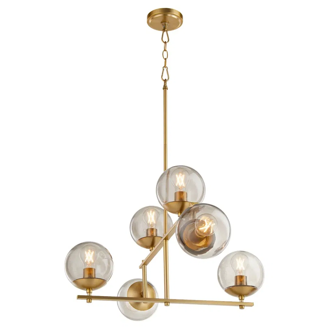 Edmonds 6 - Light Sputnik Modern Linear Chandelier large image 