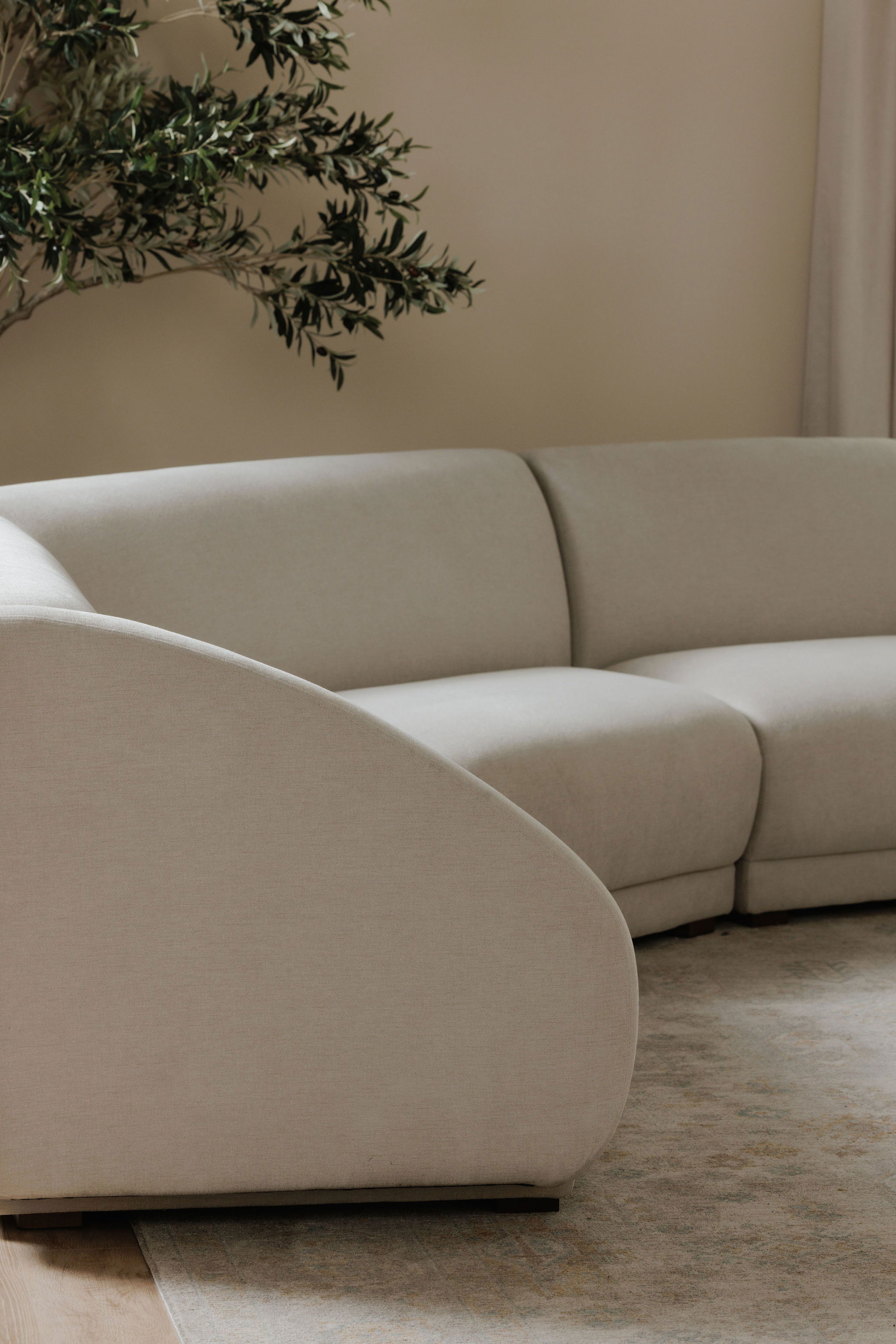 Fraser Left Arm Facing Sofa Off White large image 