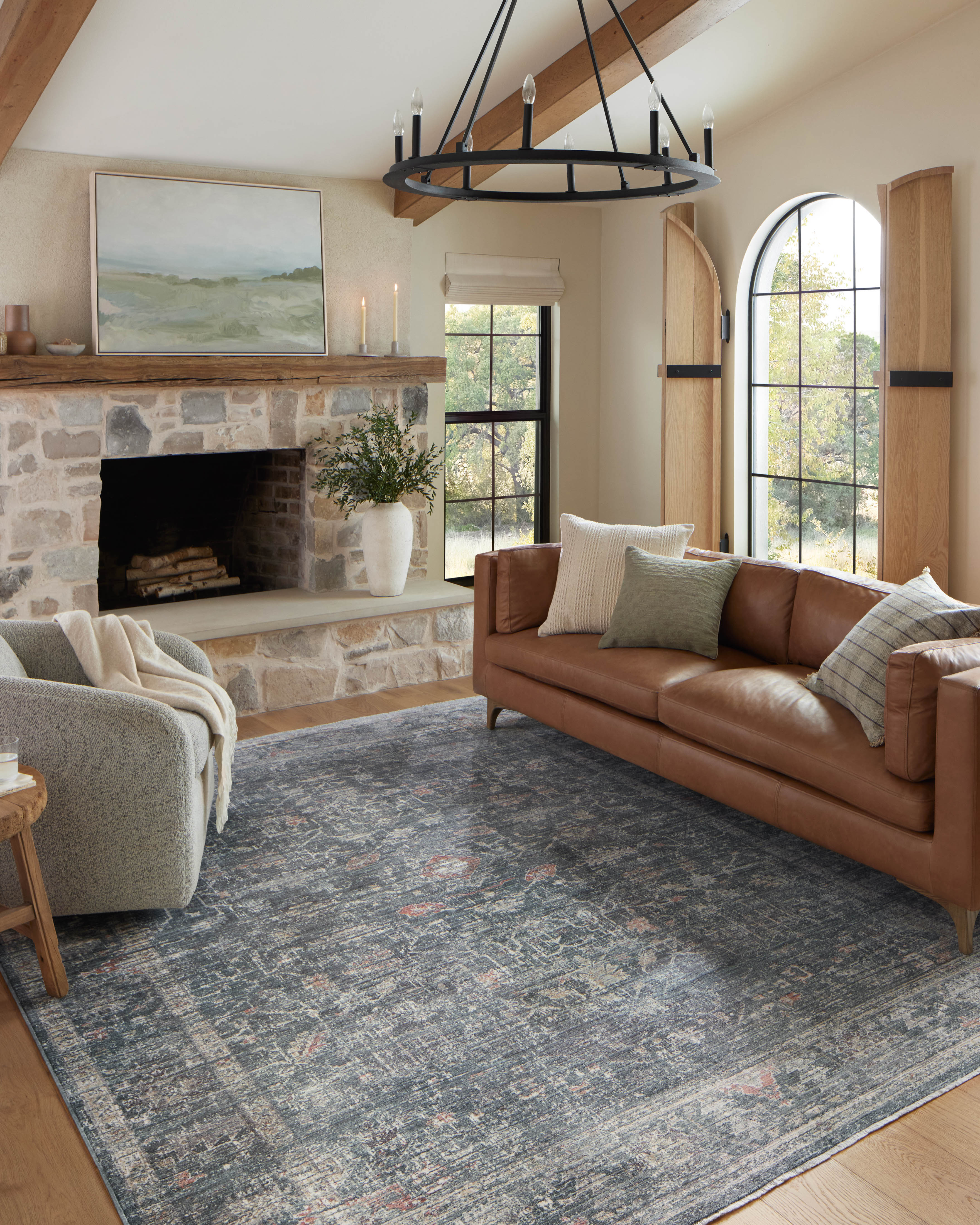 Magnolia Home by Joanna Gaines x Loloi Millie Rug, 1'6" length x 1'6" width View 2