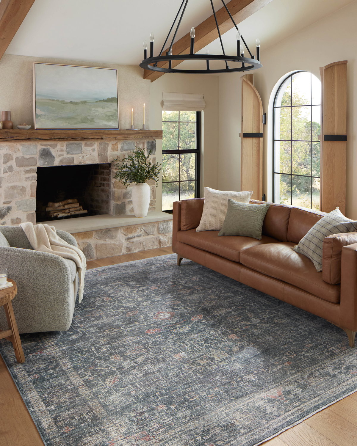Magnolia Home by Joanna Gaines x Loloi Millie Rug, 1'6" length x 1'6" width View 2