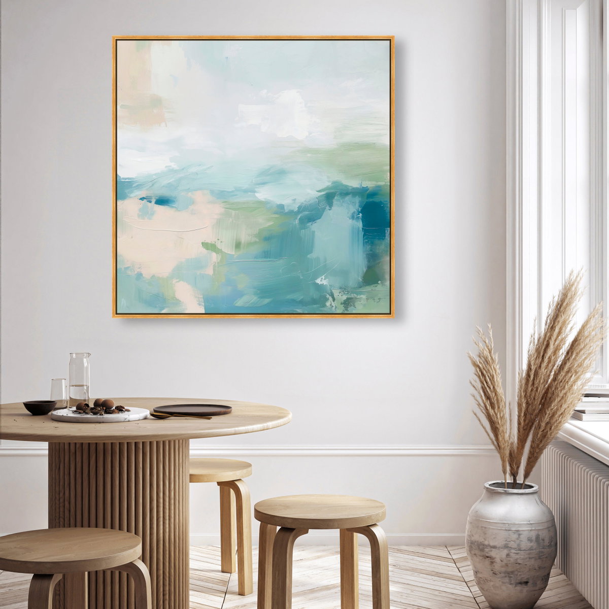 Turquoise Echoes I (No Embellishment), Art by Oliver Gal,  30x30 View 3