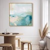 Turquoise Echoes I (No Embellishment), Art by Oliver Gal,  30x30 thumbnail 3