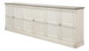 Luciana Wood Drs Buffet,112',St.Wht,Grey, Cabinets & Sideboard by Sarreid, 112" length x 15" width x 38" height thumbnail 23
