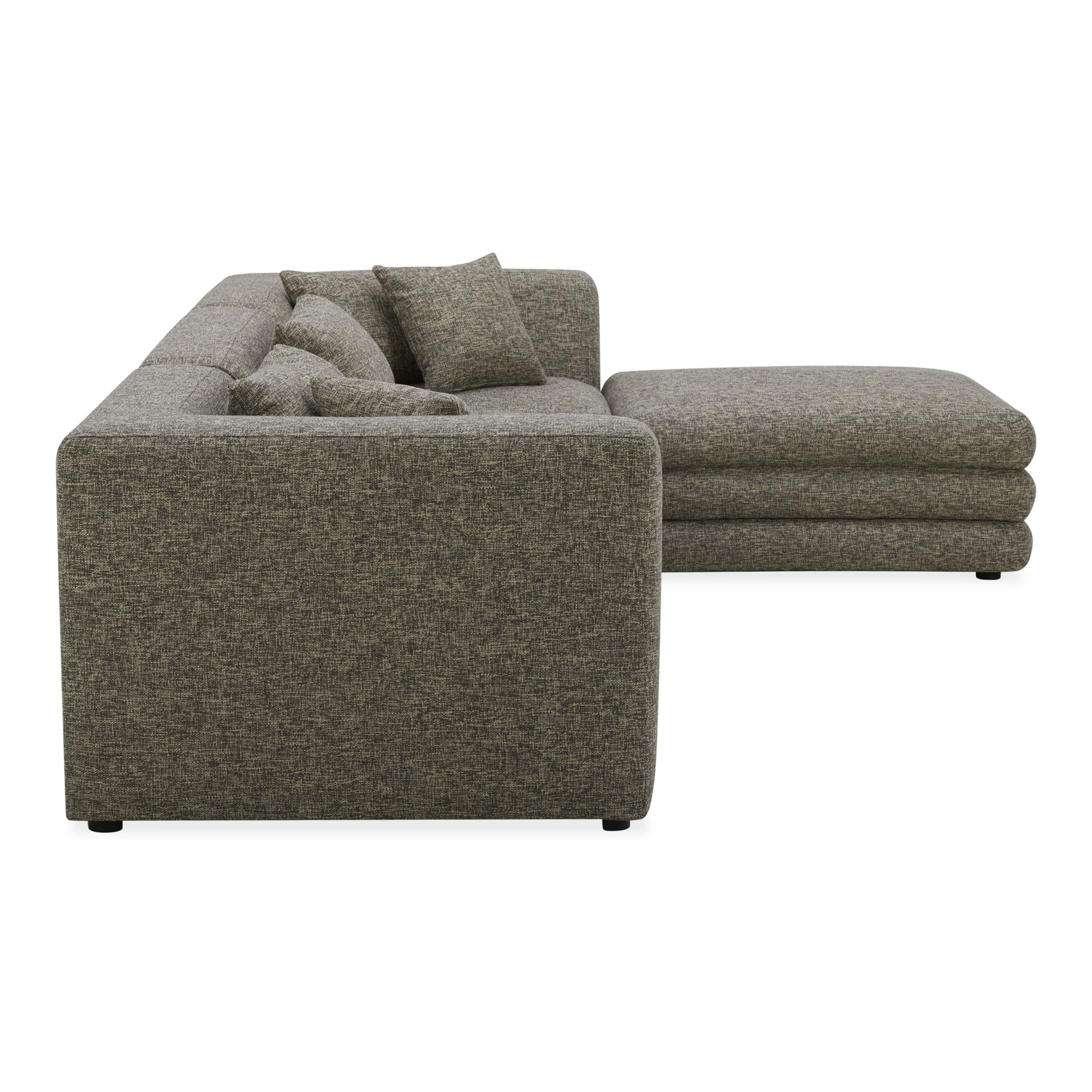 Lowtide Lounge Modular Sectional Stone Tweed large image 