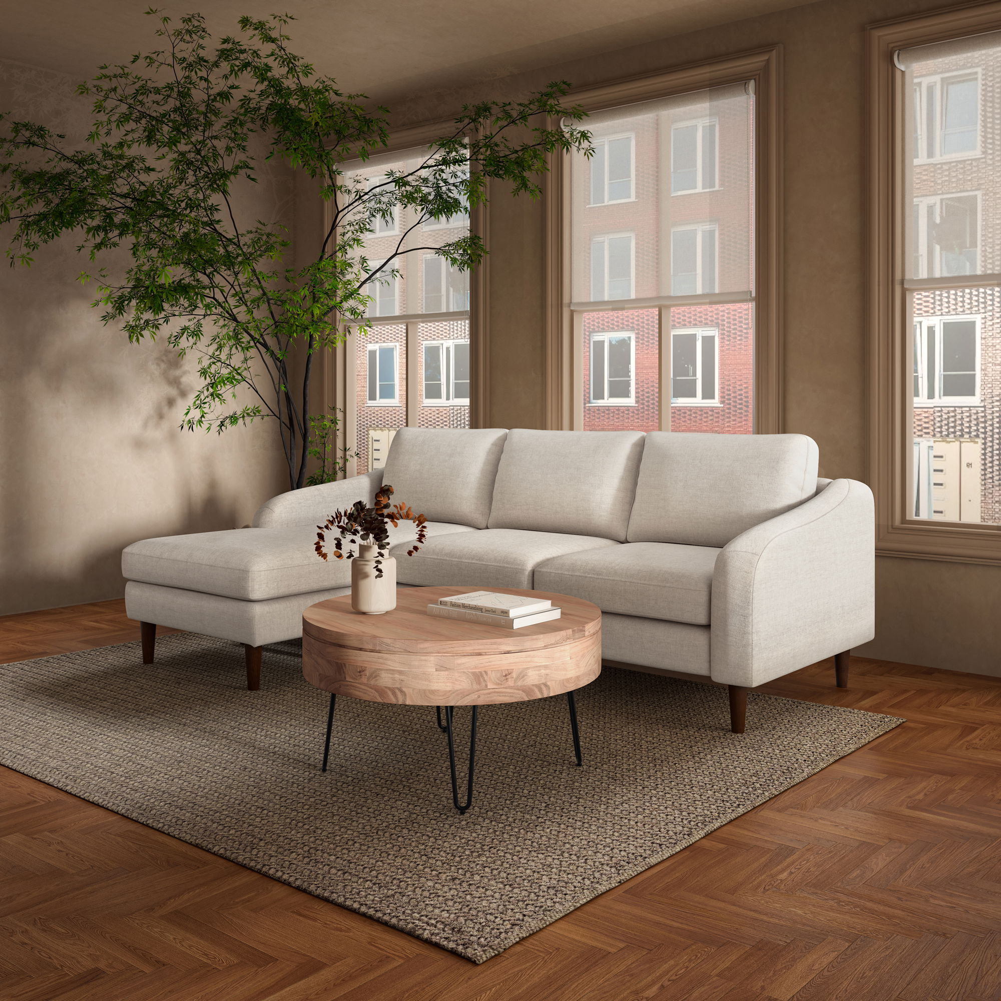 Privado Storage Coffee Table Natural large image 
