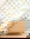 Triangles Aqua & Yellow Peel & Stick Wallpaper thumbnail 1
