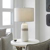 Comanche White Crackle Table Lamp, by Uttermost, 15" width x 26.5" height x 15" depth thumbnail 9