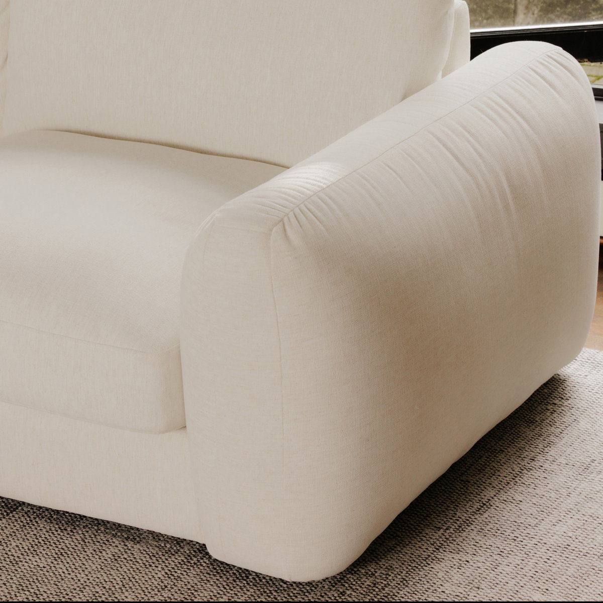 Berga Sectional Left Oat, Sectional Sofa by Moe's Home, 118.25" width x 33" height x 65.5" depth View 6