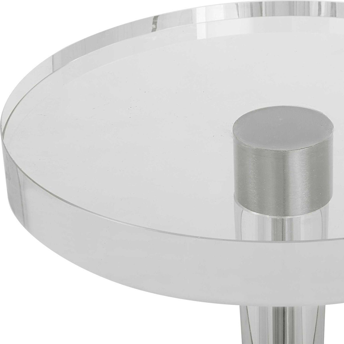 Pria Crystal Drink Table, Side & End Table by Uttermost, 8.62" width x 22" height x 8.62" depth View 5