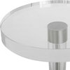 Pria Crystal Drink Table, Side & End Table by Uttermost, 8.62" width x 22" height x 8.62" depth thumbnail 5