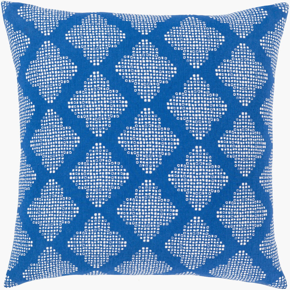 Global Blues Accent Pillow, Decorative Pillow by Surya, 18" length x 18" width
