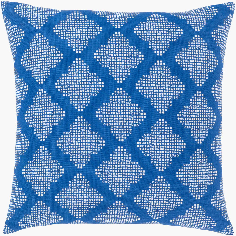 Global Blues Accent Pillow Down, Decorative Pillow by Surya, 18" length x 18" width