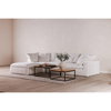 Clay Ottoman Cream White, by Moe's Home, 44.5" width x 19.5" height x 44.5" depth thumbnail 11