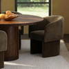 Ynes Dining Chair Olive, by Dovetail, 25.4" width x 30" height x 24.6" depth thumbnail 7