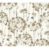 Flourish Taupe Metallic Wallpaper, by York Wall, 27' length x 2'3" width x 0.02" depth thumbnail