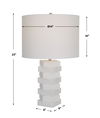 Ascent White Geometric Table Lamp thumbnail 2