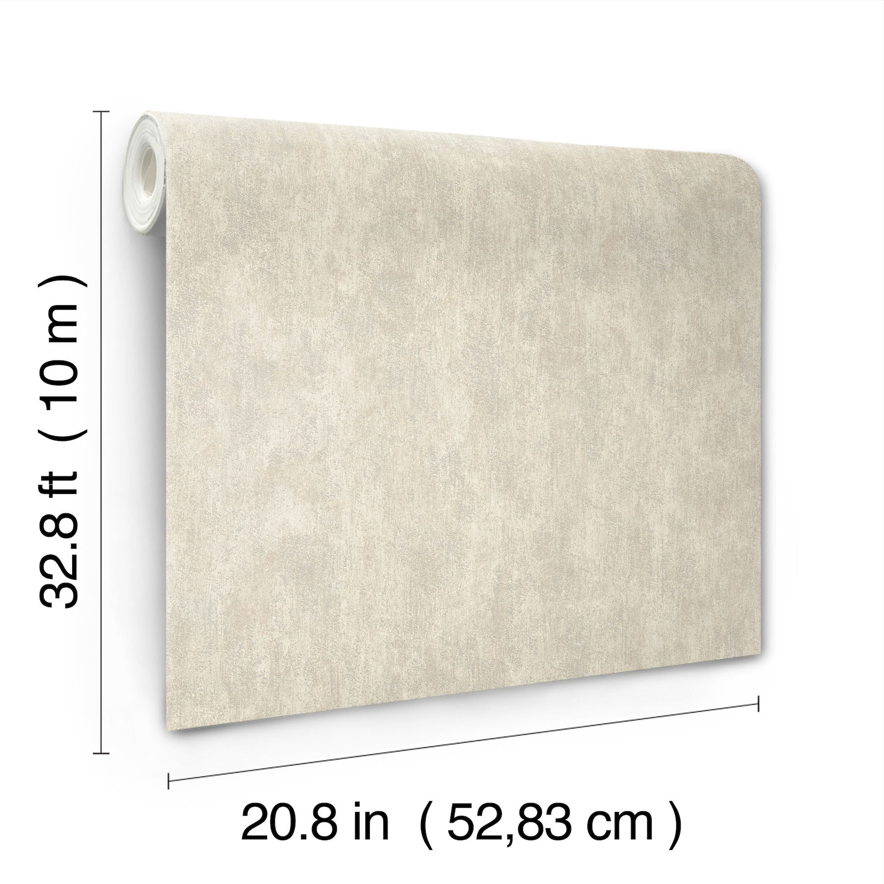 Shimmering Patina Silver Wallpaper large image 