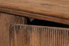 Brooks Demilune  Brown, by Sarreid, 1'8" length x 5'3" width x 3'9" height thumbnail 8