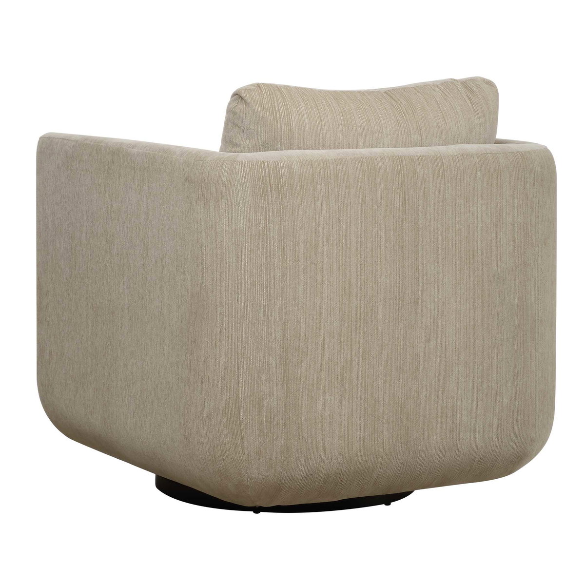 Abound Porcelain Swivel Chair, Accent Chair by Uttermost, 29.6" width x 26.5" height x 32" depth View 8