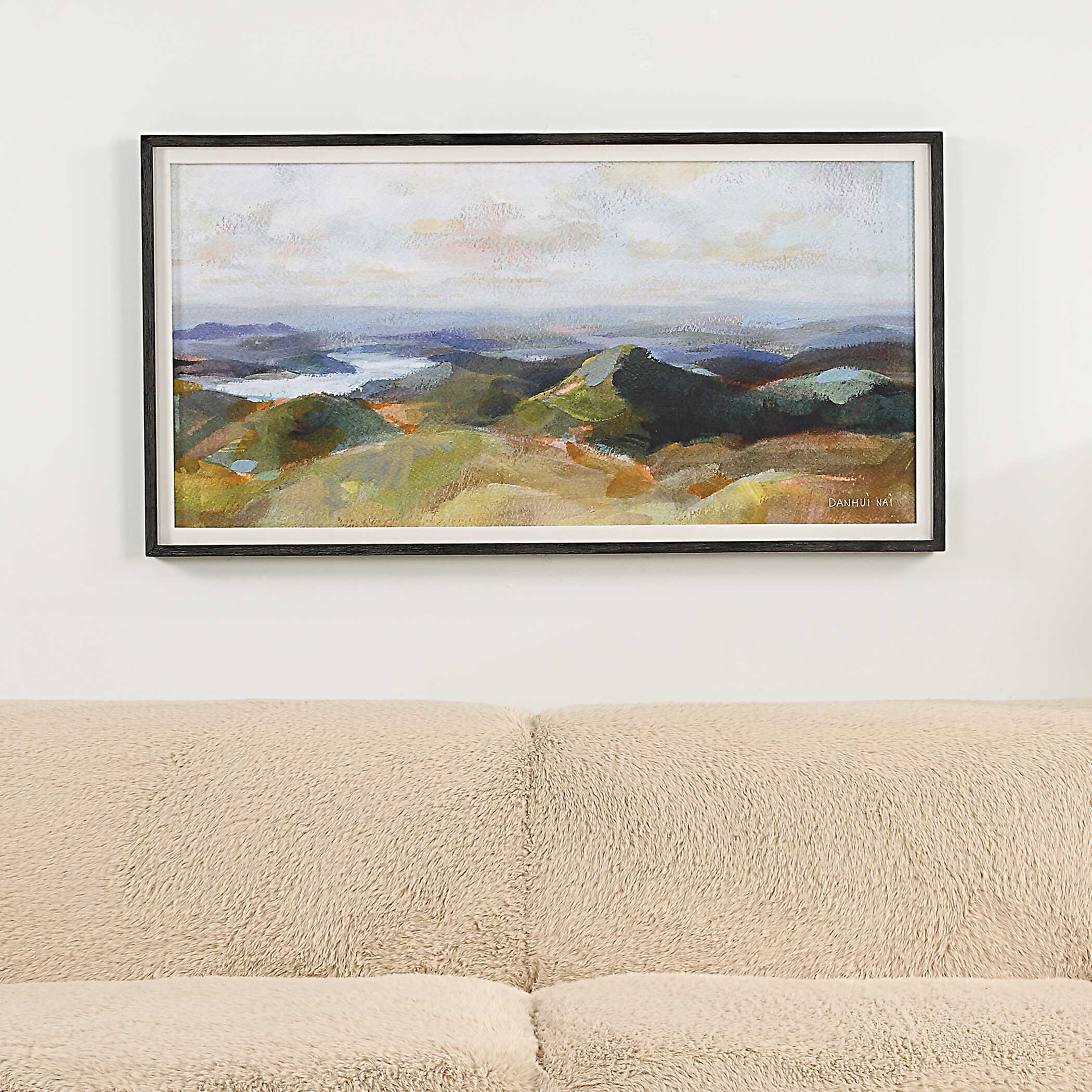 Above The Lakes Framed Landscape Print large image 