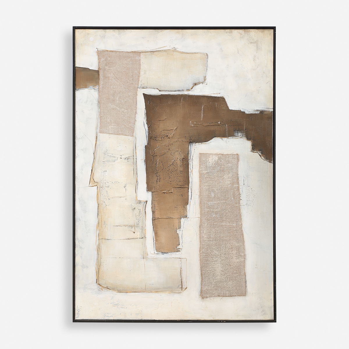 Interference Hand Painted Canvas, Art by Uttermost, 41" width x 59" height x 2" depth View 1