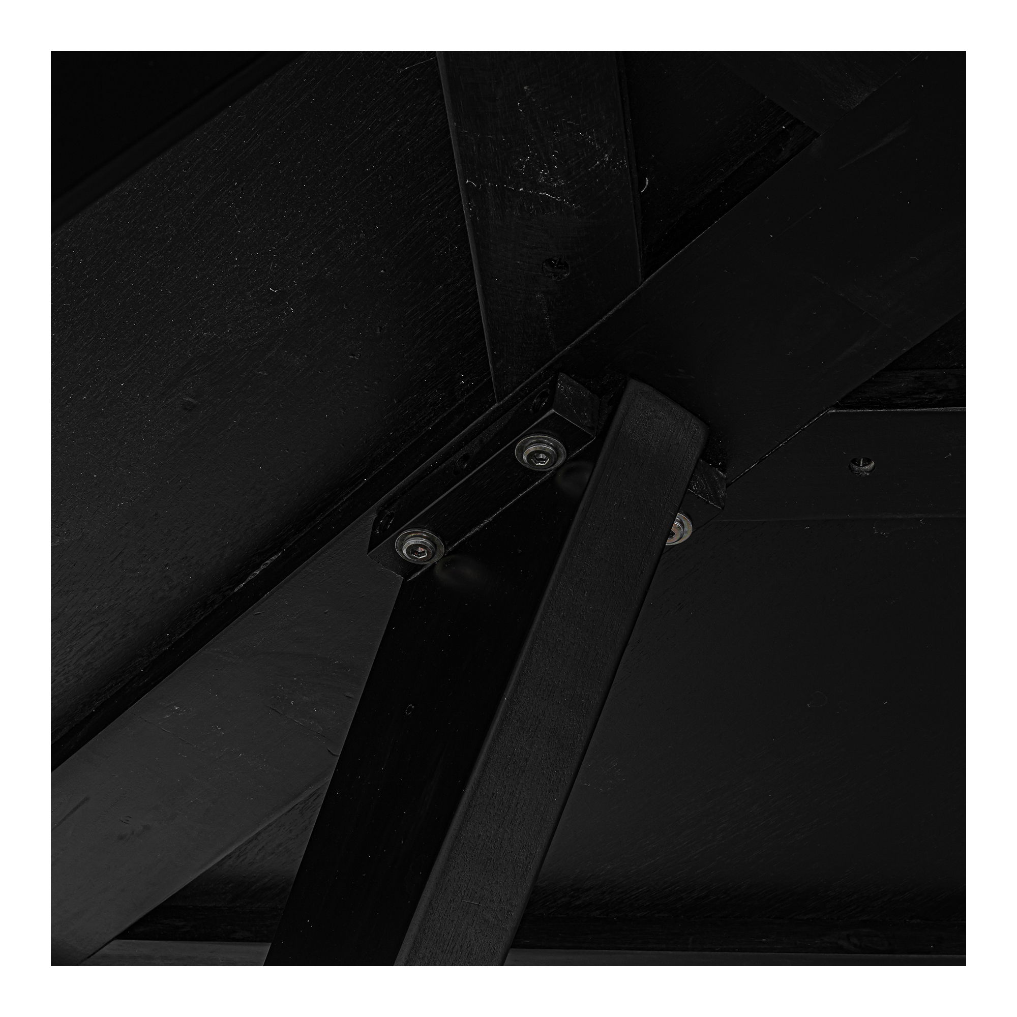 Parq 60 Inch Round Dining Table Black, by Moe's Home, 60" width x 30" height x 60" depth View 7