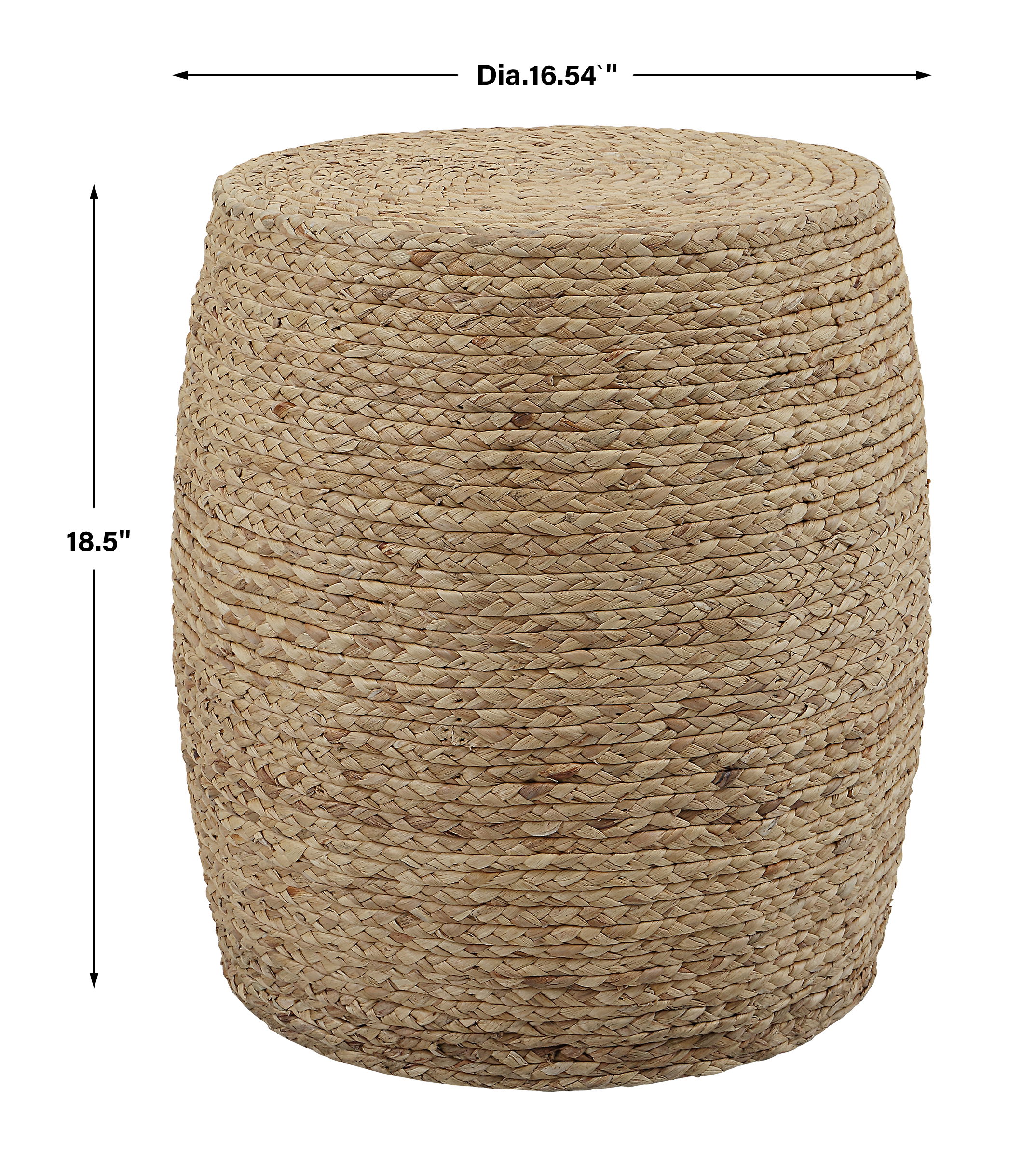 Resort Straw Accent Stool large image 