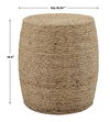 Resort Straw Accent Stool thumbnail 2