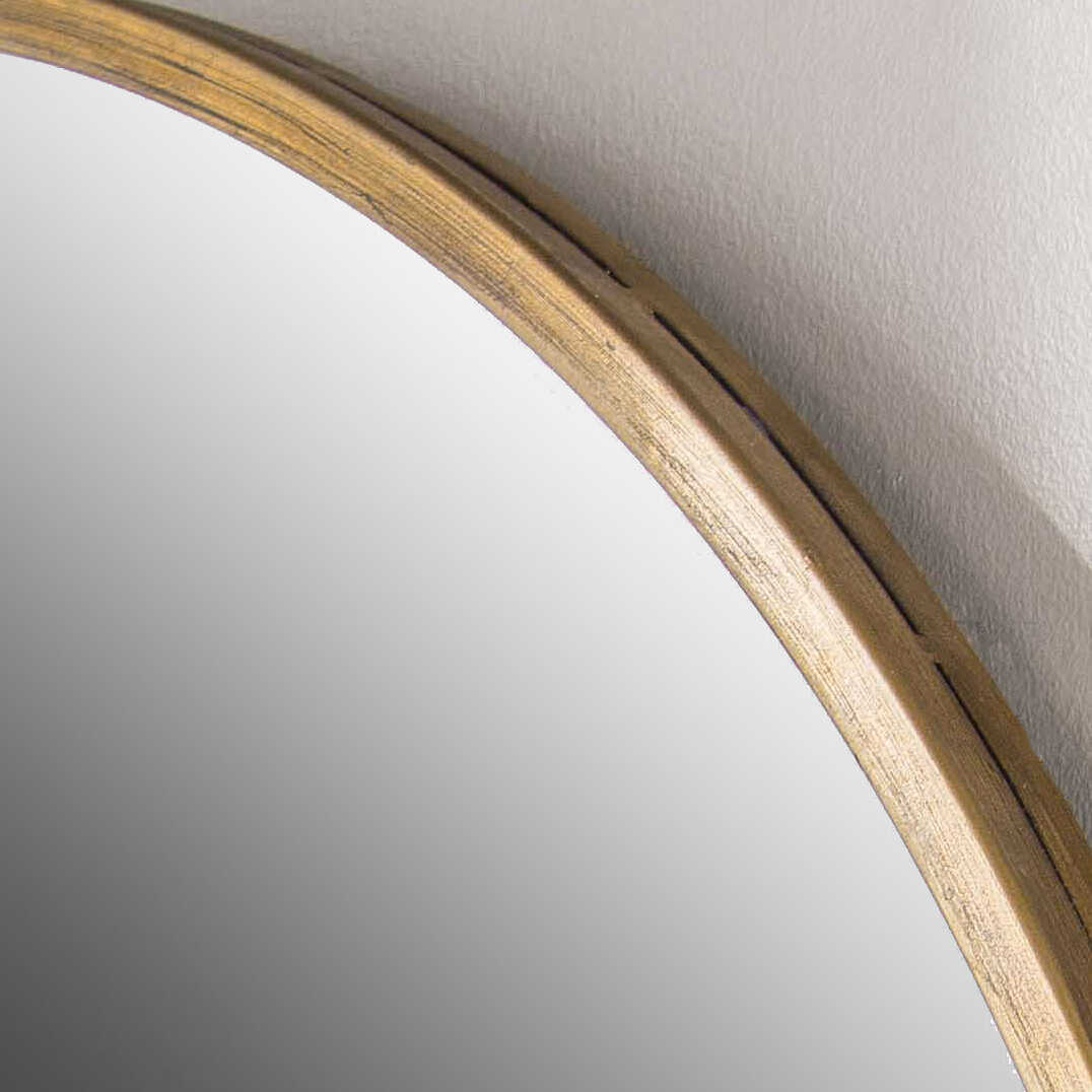Herleva Gold Oval Mirror, by Uttermost, 17.75" width x 27.87" height x 1.12" depth View 4