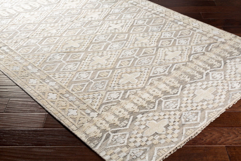 Nobility Handmade Rug, by Surya, 1'6" length x 1'6" width