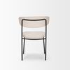 Corey Dining Chair with Oatmeal Fabric & Matte Black Metal thumbnail 4