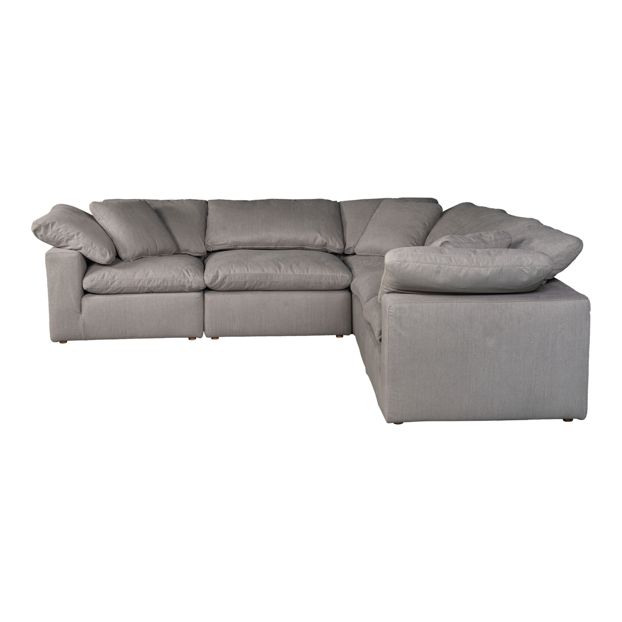 Terra Condo Classic L-shaped Modular Sectional Light Grey large image 