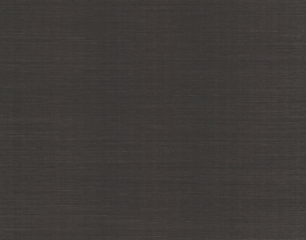Sisal Grasscloth Black Wallpaper, by York Wall, 24' length x 3' width x 0.02" depth