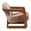 Bautista Occasional Chair Brown, Accent Chair by Dovetail, 25.5" width x 30" height x 33.5" depth thumbnail 3