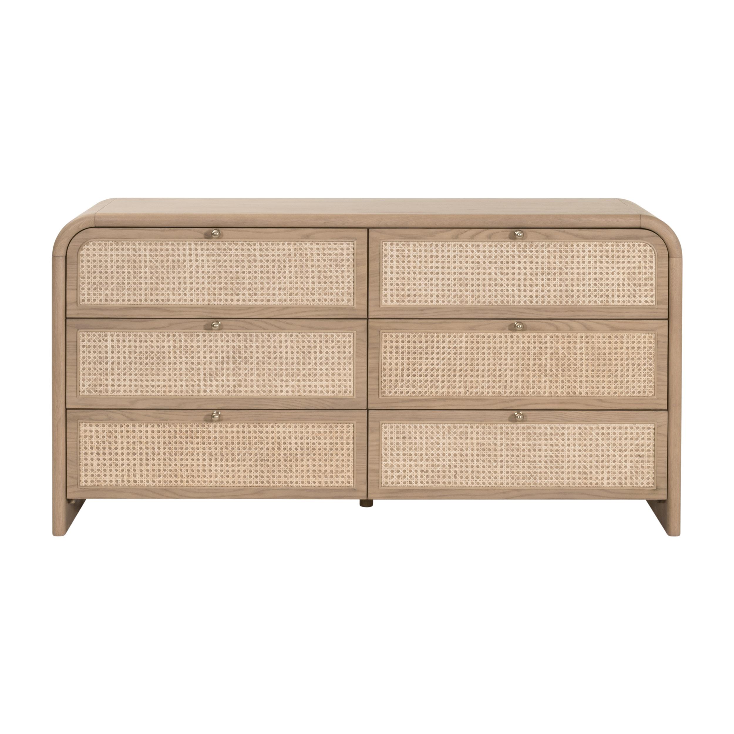 Cannes 6-Drawer Double Dresser, by Essentials for Living, 68" width x 35" height x 20" depth View 1