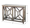 Catali Ivory Stone Console Table, by Uttermost, 41" width x 30" height x 14" depth thumbnail 3