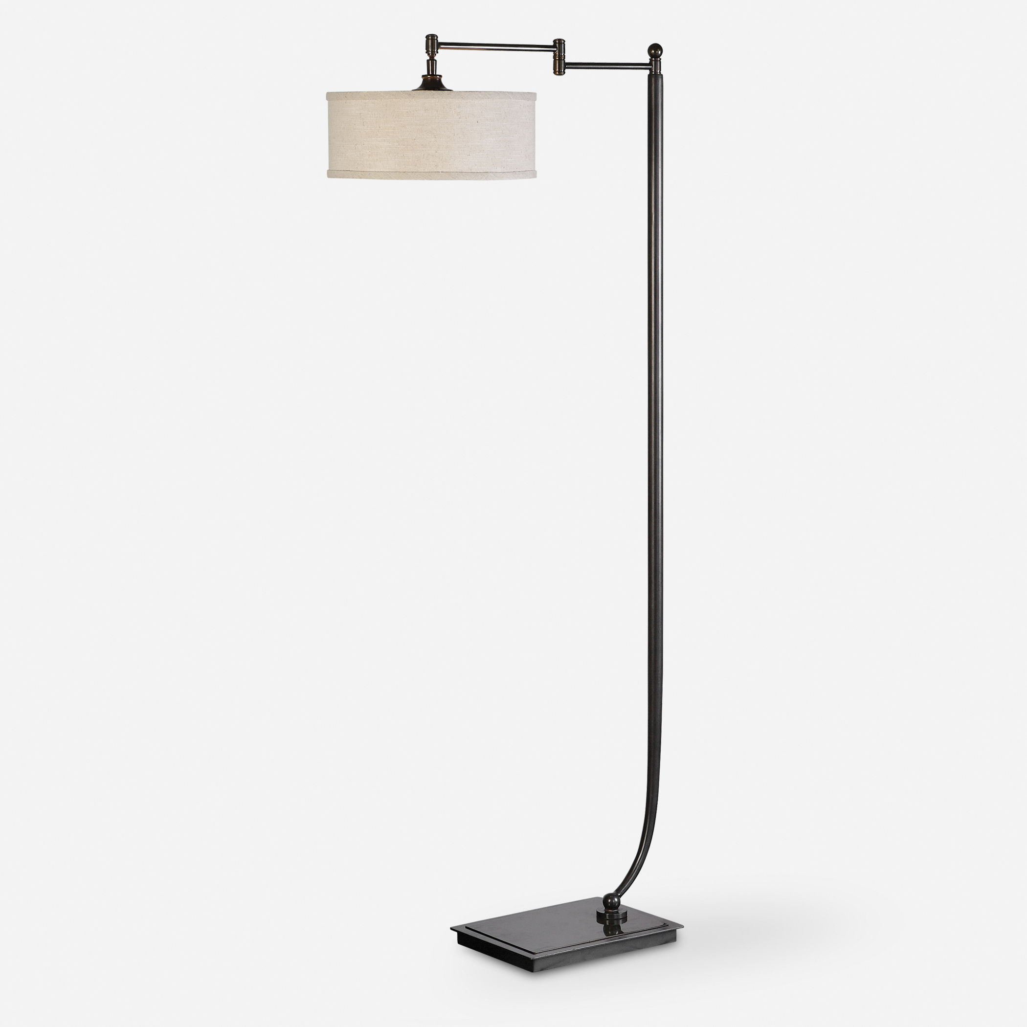 Lamine Dark Bronze Floor Lamp large image 