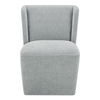 Cormac Rolling Dining Chair Slate Green, by Moe's Home, 24" width x 33" height x 26" depth thumbnail 1