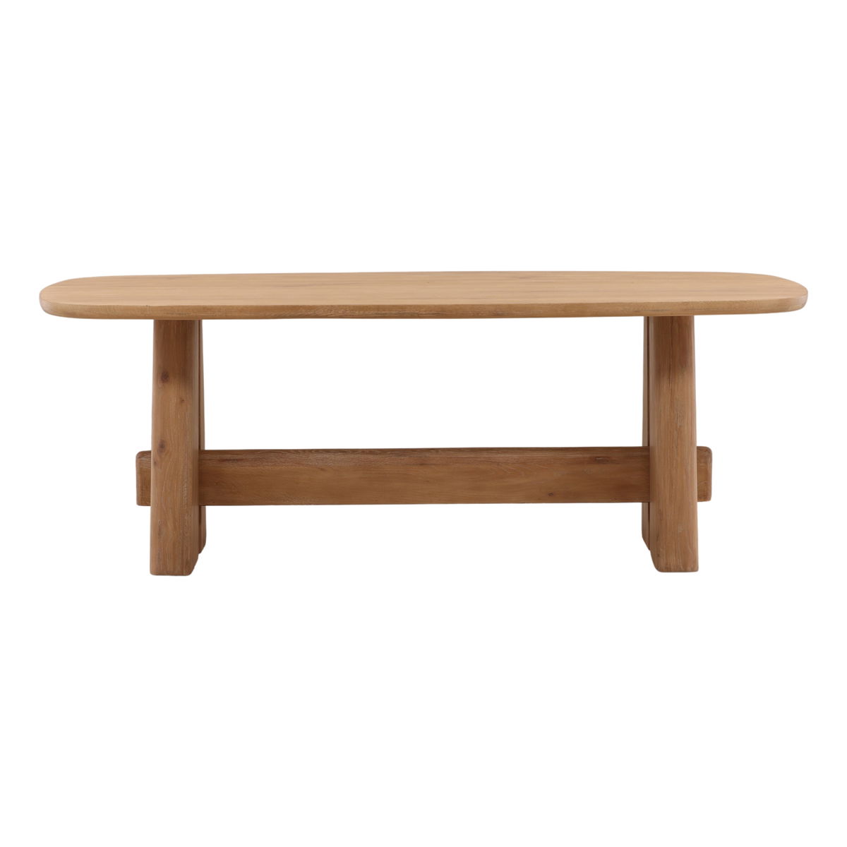 Heston Dining Table Light Natural 84', by Dovetail, 84" width x 30.2" height x 39.5" depth View 2