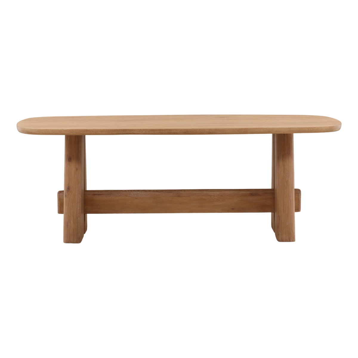 Heston Dining Table Light Natural 84', by Dovetail, 84" width x 30.2" height x 39.5" depth View 2