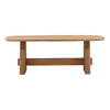 Heston Dining Table Light Natural 84', by Dovetail, 84" width x 30.2" height x 39.5" depth thumbnail 2