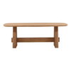 Heston Dining Table Light Natural 84', by Dovetail, 84" width x 30.2" height x 39.5" depth thumbnail 2