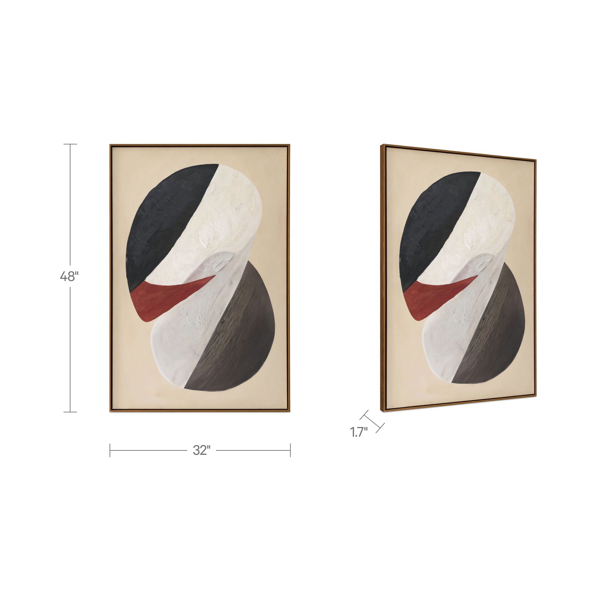 Dome Framed Painting, by Moe's Home, 32" width x 48" height x 1.75" depth View 6